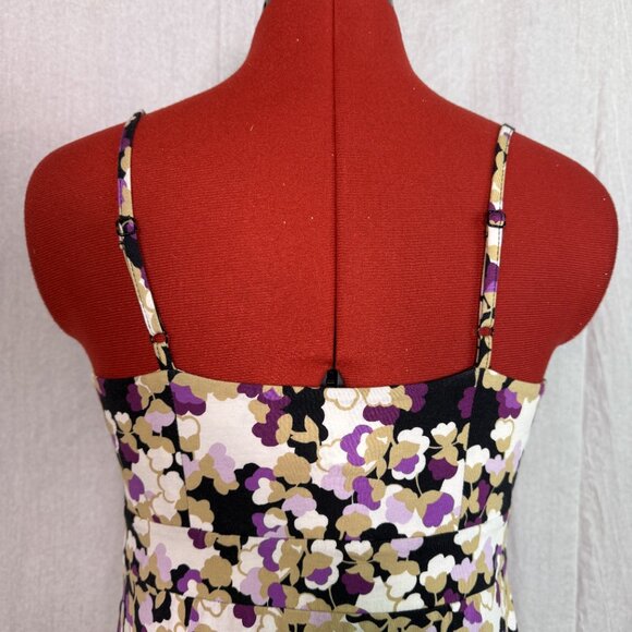 Ann Taylor LOFT Floral Tank Dress Petite Small PS Women's Sleeveless E426 - Picture 5 of 13